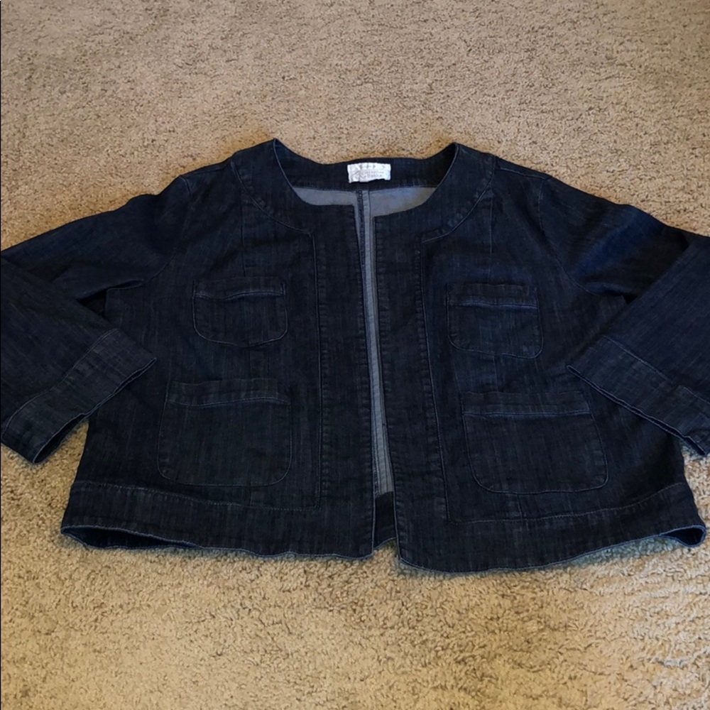 Christopher and Banks denim jacket L